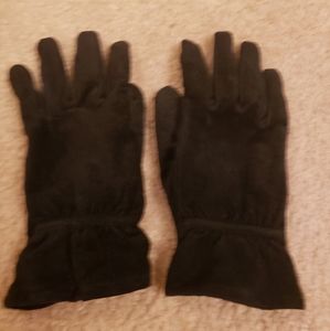 Isotoner Gloves in Black Suede